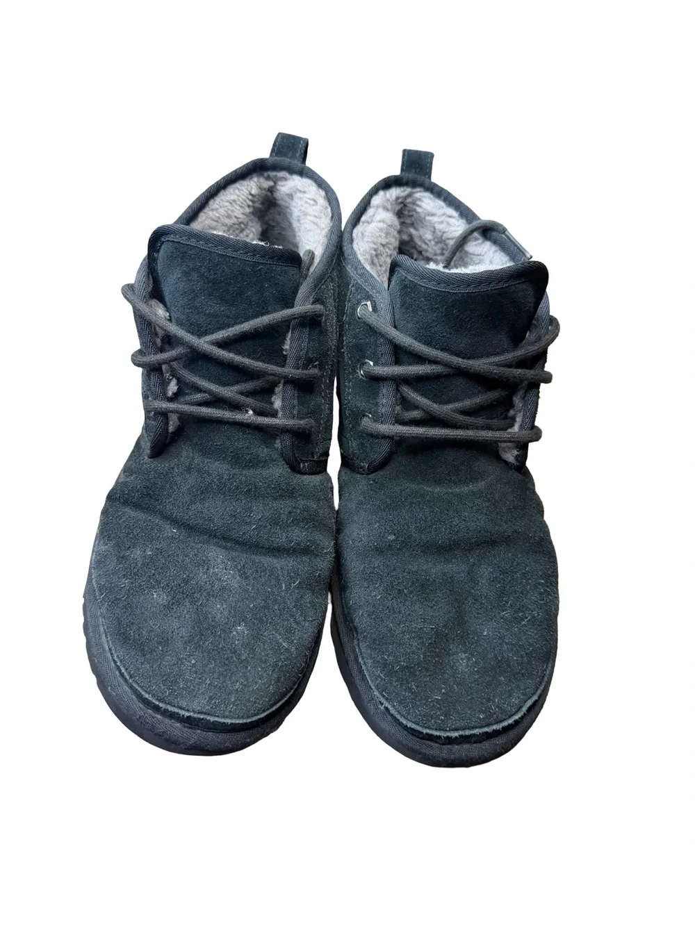 ✨ UGG Neumel Chukka Boots Black Suede Sheepskin Lined Men’s Size 11 🖤